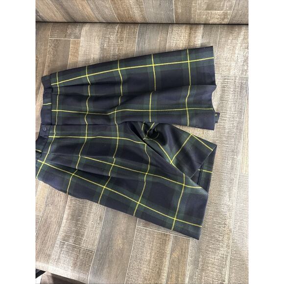 Vintage 90’s Nygard Collection Plaid Shorts/ Skirt Look Wool Size 10 Tartan Tree - Picture 6 of 9